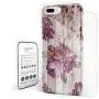 Cases Cover for iPhone 6, iPhone 6s, Slim Fit Hard Plastic Shell Full Protective Anti-Scratch Resistant Cover for iPhone 6 / iPhone 6s 4.7" Vintage Peony Flower on Wooden Board