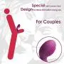 Vibrating Cock Ring with 5 Powerful Vibration, Full Silicone Rechargeable Penis Ring Vibrator for Mens Bigger Longer Stronger Erection or Vagina Clitoris Stimulator Adult Sex Toys for Couples