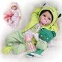 Yesteria Lifelike Reborn Baby Dolls 22 Inches 2 Outfits Silicone Vinyl Weighted Cotton Body Gift Set