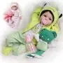 Yesteria Lifelike Reborn Baby Dolls 22 Inches 2 Outfits Silicone Vinyl Weighted Cotton Body Gift Set