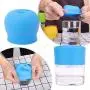 maxin Silicone Sippy Lids Pack of 5, Silicone Spout Makes Cup into Spill-Proof Sippy Cup for Babies and Toddlers FDA Approved.