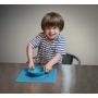 ezpz Happy Bowl - One-Piece Silicone placemat + Bowl (Lime)