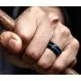 Saco Band Mens Silicone Rings Wedding Bands - 7 Pack / 1 Ring