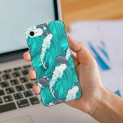 Cases Cover for iPhone 6, iPhone 6s, Slim Fit Hard Plastic Shell Full Protective Anti-Scratch Resistant Cover for iPhone 6 / iPhone 6s 4.7" Jumping Dolphins and Waves