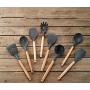 Kitchenware Set, 11 Pieces of Silicone Kitchen Utensils, Hardwood Handles, Heat-Resistant Kitchen Utensils, Heat-Resistant and Non-Stick Cooking Tools, Kitchenware