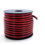 GS Power 12 AWG (American Wire Gauge) 100 Feet Flexible Stranded Oxygen Free Copper Red/Black 2 Conductor Bonded Zip Cord for Car Audio Amplifier 12V Automotive Dash Harness LED Light Wiring