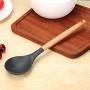 Silicone Cooking Utensils Wood Handle Silicone Kitchenware Spatula Non-Stick Cooking Utensils - Spoon