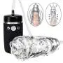 Male Masturbator Cup with Strong Sucking and Vibrating for Penis Stimulation and Enhancement Training, Fondlove Electric Pump Stroker Blowjob Oral Sex Toys for Men Masturbation