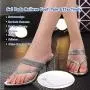 Gel Metatarsal Pads for Thong Sandals Flip-Flops, 2Pairs Forefoot Cushion Inserts, Ball of Foot Grip Pads for Metatarsal Support and Pain Relief, Anti-Slip