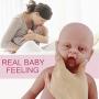 Vollence 18 inch Full Silicone Realistic Baby Doll,Not Vinyl Material Dolls,Real Full Body Silicone Baby Dolls,Reborn Baby Dolls That Look Real, Handmade Lifelike Silicone Baby Doll - Boy