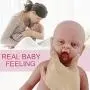 Vollence 18 inch Full Silicone Realistic Baby Doll,Not Vinyl Material Dolls,Real Full Body Silicone Baby Dolls,Reborn Baby Dolls That Look Real, Handmade Lifelike Silicone Baby Doll - Boy