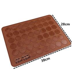 Heat-Resistant Silicone Oven Mat - 48 Holes Baking Macaron Kitchenware Non-Stick Tool Utensils for Pastry Cake Making