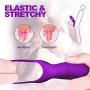 Cock Ring Vibrating Penis Ring Waterproof Rechargeable Couple Vibrator with 12-Speed Vibrations, Full Silicone Powerful Clitoris Stimulator Vibrators Adult Sex Toy by MELO (Purple)