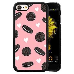 iPhone 7 8 Case,Flexible Soft TPU Cover Shell,Slim Silicone Black Rubber Non-Slip Durable Design Protective Phone Case for iPhone 7 8 -Biscuits