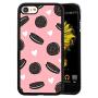 iPhone 7 8 Case,Flexible Soft TPU Cover Shell,Slim Silicone Black Rubber Non-Slip Durable Design Protective Phone Case for iPhone 7 8 -Biscuits