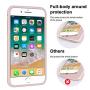 iPhone 8 Plus Case, iPhone 7 Plus Case, Anuck Soft Silicone Gel Rubber Bumper Case Microfiber Lining Hard Shell Shockproof Full-Body Protective Case Cover for iPhone 7 Plus /8 Plus 5.5" - Pink Sand