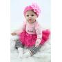 OCSDOLL Reborn Baby Dolls 22" Cute Realistic Soft Silicone Vinyl Dolls Huggable Baby Doll,Toddler Dolls for Girls