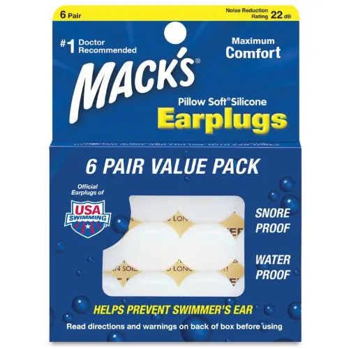 Macks Pillow Soft Silicone Earplugs (4 Pack)