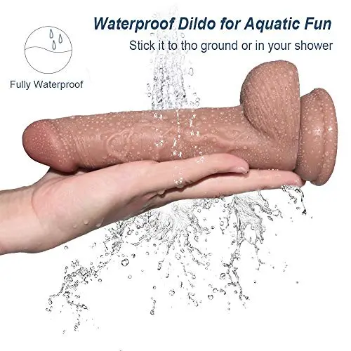 Labibing Ultra-Soft Double Layer Silicone Realistic Toy with Suction Cup for Hands-Free Play,7.48 Inch Labibing