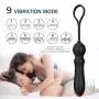 Vibrator Anal Dildo Plug with Penis Ring, Fidech 9 Speeds Silicone Rechargeable Waterproof Prostate Massager Sex Toy Butt Plug for Men, Women and Couples
