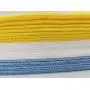 AmazonBasics Blue and Yellow Microfiber Cleaning Cloth, 24-Pack