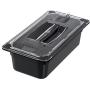 Carlisle 3066103 StorpPlus Third Size Food Pan, Polycarbonate, 4" Deep, Black