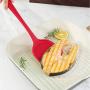 Silicone kitchenware 9 Pieces Red Silicone Cooking Utensils Kitchen Utensil Set Wooden Handles Cooking Tools For Nonstick Cookware Includes Tongs Pasta Fork Whisk Soup Spoon And More Nonstick Heat Res