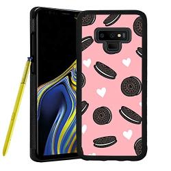 Samsung Galaxy Note 9 Case,Flexible Soft TPU Cover Shell,Slim Silicone Black Rubber Non-Slip Durable Design Protective Phone Case for Samsung Galaxy Note 9 -Biscuits