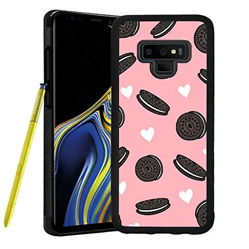 Samsung Galaxy Note 9 Case,Flexible Soft TPU Cover Shell,Slim Silicone Black Rubber Non-Slip Durable Design Protective Phone Case for Samsung Galaxy Note 9 -Biscuits