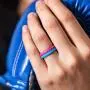 ThunderFit Thin and Stackable Silicone Rings, 8 Rings / 4 Rings / 1 Ring - Silicone Wedding Bands for Women - Diamond Pattern