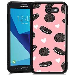 Samsung Galaxy J7 2017 Case,Flexible Soft TPU Cover Shell,Slim Silicone Black Rubber Non-Slip Durable Design Protective Phone Case for Samsung Galaxy J7 2017 -Biscuits