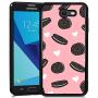 Samsung Galaxy J7 2017 Case,Flexible Soft TPU Cover Shell,Slim Silicone Black Rubber Non-Slip Durable Design Protective Phone Case for Samsung Galaxy J7 2017 -Biscuits