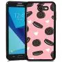 Samsung Galaxy J7 2017 Case,Flexible Soft TPU Cover Shell,Slim Silicone Black Rubber Non-Slip Durable Design Protective Phone Case for Samsung Galaxy J7 2017 -Biscuits