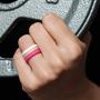 ThunderFit Womens Thin Swivel Rings, 10 Rings / 8 Rings / 4 Rings / 1 Ring - Stackable Silicone Wedding Rings - 2.5mm Wide - 2mm Thick