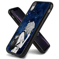 Glossy Corner Cover Case Fit iPhone Xr (6.1") Girl