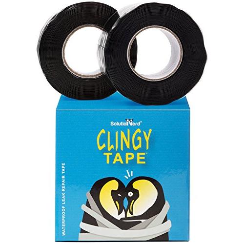 20 ft long Waterproofing Repair Tape, Rubber Silicone Seal Plumbers Self Fusing Rubberized Leak Tape 950 PSI By SolutioNerd