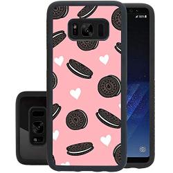 Samsung Galaxy S8 Case,Flexible Soft TPU Cover Shell,Slim Silicone Black Rubber Non-Slip Durable Design Protective Phone Case for Samsung Galaxy S8 -Biscuits