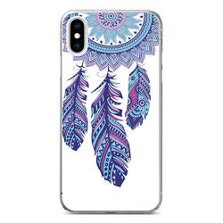 Cover Case Fit for Apple iPhone Xs Max (6.5-Inch) Feather Wind Chime Bumper