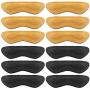 6 Pairs Leather Heel Cushion Inserts - Reusable Soft Shoe Pads & Self-Adhesive Foot Care Protector Grips Liners Loose Shoes - Heel Pain Relief Bunion Callus Blisters(Thick)