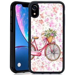 iPhone Xr Case,Flexible Soft TPU Cover Shell,Slim Silicone Black Rubber Non-Slip Durable Design Protective Phone Case for iPhone Xr -Bicycle