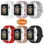 IYOU Sport Band Compatible with Watch Band 38MM 42MM 40MM 44MM, Soft Silicone Replacement Sport Strap Compatible with 2019 Watch Series 5 2018 Watch Series 4/3/2/1