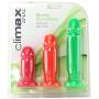 Silicone Starter Kit for Graduated Anal Training 3 Penis Shaped Plugs with Suction Cup Prostate Stimulating Anal Toys