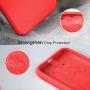 Miracase Liquid Silicone Case Compatible with iPhone Xs (2018)/ iPhone X(2017) 5.8 inch, Gel Rubber Full Body Protection Shockproof Cover Case Drop Protection Case (Red)