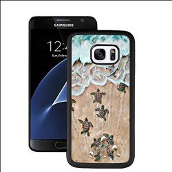 Samsung Galaxy S7 Case, Baby Turtle Shock-Absorption TPU Rubber Bumper Samsung Galaxy S7 Case, Ultra Thin Slim Protective Cover for Samsung Galaxy S7-Black