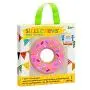 Silli Chews Safe Donut Baby Teething Toys Baby Teether- Natural Organic Silicone Freezer Teether Set BPA Free Food Teether Toys Sore Gums Pain Relief for 3 to 12 Months Babies Infants Toddlers Pink