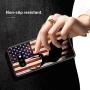 Samsung Galaxy S10e Case with American Flag Pattern Whimsical Design Bumper Black Soft TPU and PC Protection Anti-Slippery &Fingerprint Case for Samsung Galaxy S10e