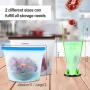 Reusable Silicone Food Storage Bags (Set of 6)-2xLarge 50oz, 4xMedium 30oz, Sungwoo Airtight Seal Food Preservation Bag/Food Grade/Versatile Silicone bags for Vegetable, Liquid, Snack, Meat, Sandwich