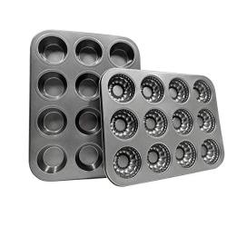 Non-stick Muffin Cupcake Pan for Baking Jumbo Donut Cake Molds Tins Tray Set Bakeware Dishwasher Microwave Safe