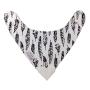 Pack of 4 100% Organic Cotton Reversible Bandana Drool Bibs with TPU Lining Water Resistant and Silicone Teether Toy 3 Layers Adjustable Nickel Free Snaps Unisex for Babies and Toddler Boys and Girls