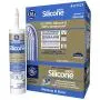 GE GE50.08 Silicone 2+ Window & Door Sealant Caulk, 10.1oz, Light Grey
